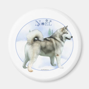 Alaskan Malamute Noel - Magnet