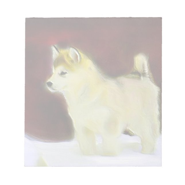 Alaskan malamute notepad (Front)