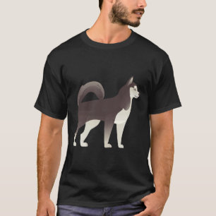 Alaskan Malamute Or Siberian Husky Cute North Pedi T-Shirt