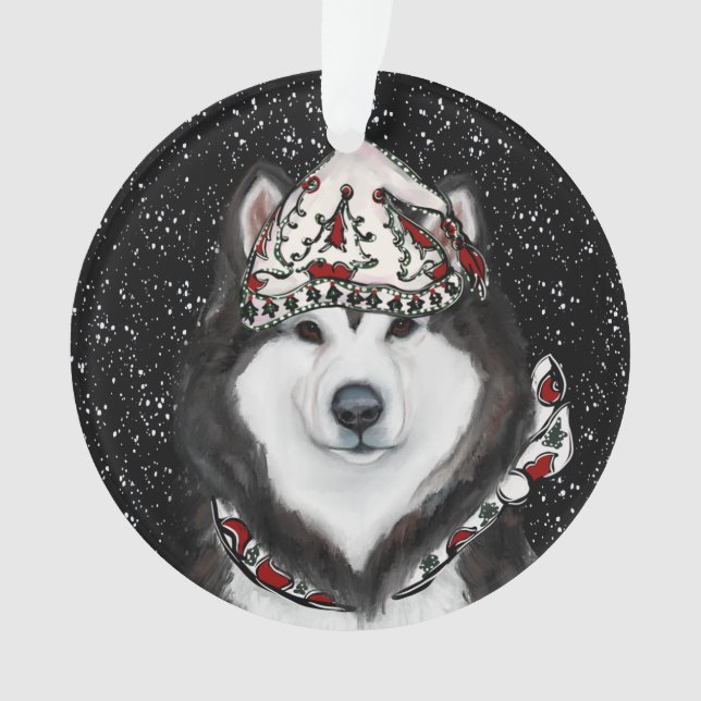 Alaskan Malamute                 Ornament (Front)