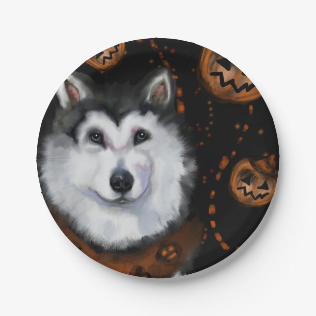 Alaskan Malamute                   Paper Plate (Front)