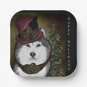 Alaskan Malamute Paper Plate