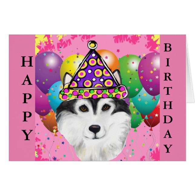 Alaskan Malamute Party Dog (Front Horizontal)