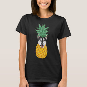 Alaskan Malamute Pineapple Dog T-Shirt