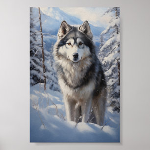 Alaskan Malamute Poster