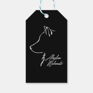 Alaskan Malamute Profile dog mum Gift Tags