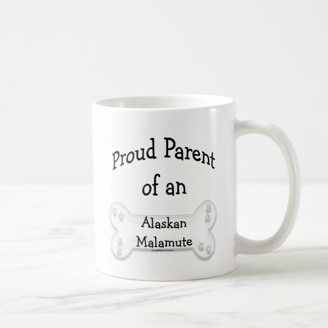 Alaskan Malamute Proud Parent Coffee Mug (Right)