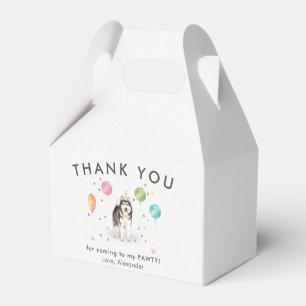 Alaskan Malamute Puppy Dog Birthday Thank You  Favour Box