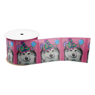 ALASKAN MALAMUTE   SATIN RIBBON