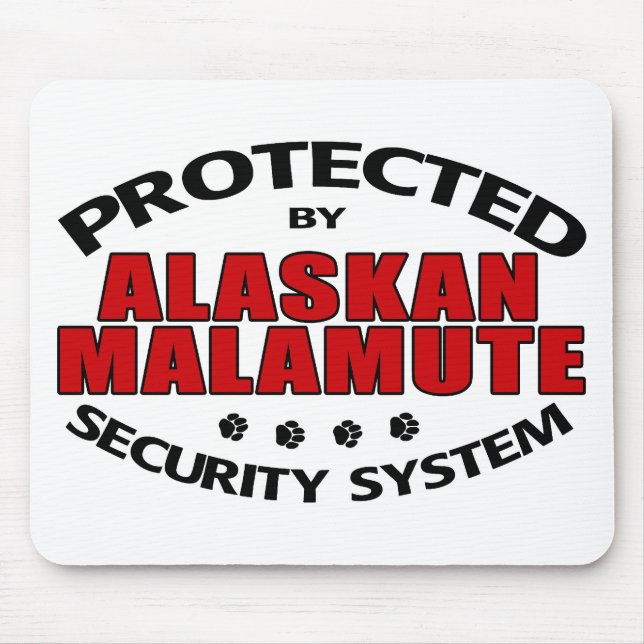 Alaskan Malamute Security Mouse Mat (Front)