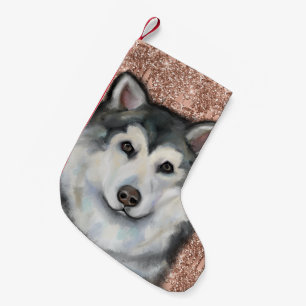 Alaskan Malamute  Small Christmas Stocking