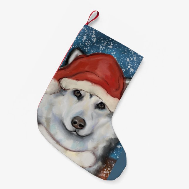 Alaskan Malamute            Small Christmas Stocking (Front (Hanging))