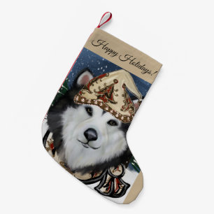 Alaskan Malamute  Small Christmas Stocking
