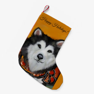 Alaskan  Malamute      Small Christmas Stocking