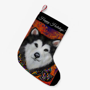 Alaskan Malamute Small Christmas Stocking