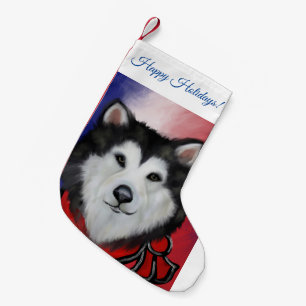 Alaskan Malamute Small Christmas Stocking