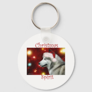 Alaskan Malamute Spirit Key Ring