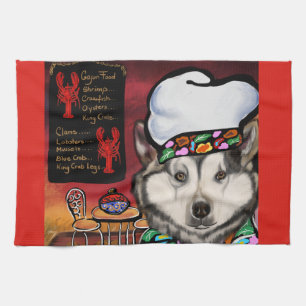 Alaskan Malamute Tea Towel