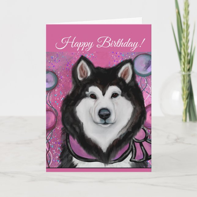 Alaskan Malamute       Thank You Card (Front)