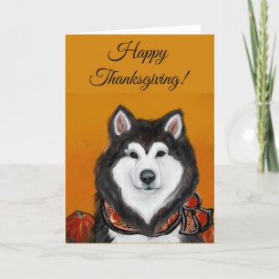 Alaskan Malamute Thank You Card