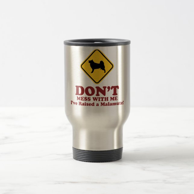 Alaskan Malamute Travel Mug (Center)