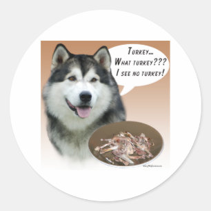 Alaskan Malamute Turkey - Sticker