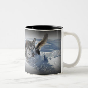 Alaskan Malamute Two-Tone Coffee Mug