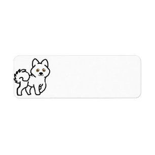 alaskan malamute white cartoon