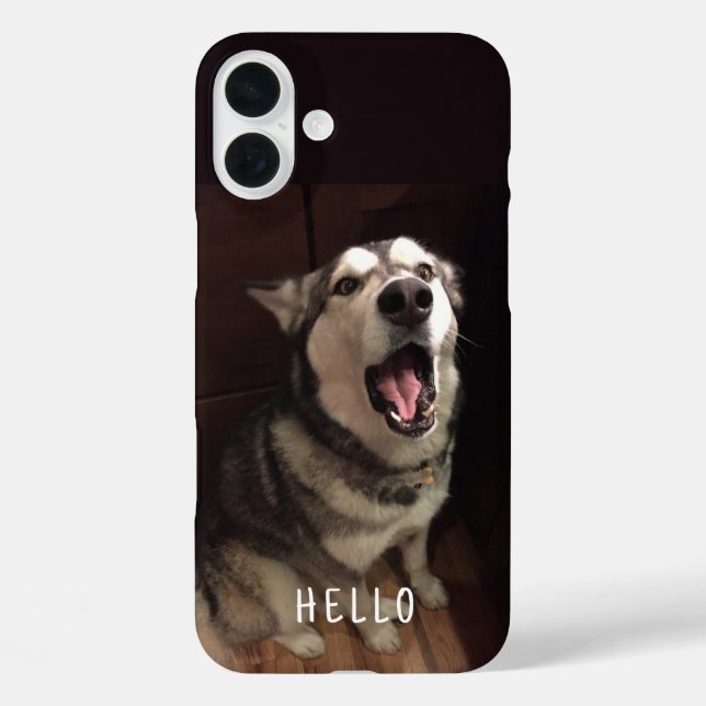 Alaskan Malamute With Open Mouth Photograph Case-Mate iPhone Case (Back)