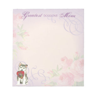 Alaskan Malemute Heart Mum Notepad