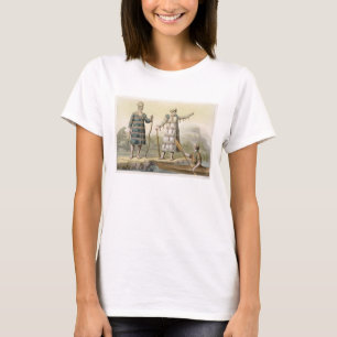 Alaskan man and woman (colour engraving) T-Shirt