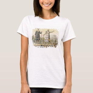 Alaskan man and woman (colour engraving) T-Shirt