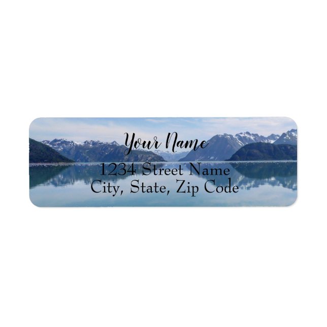 Alaskan Mountain Range Address Labels (Front)