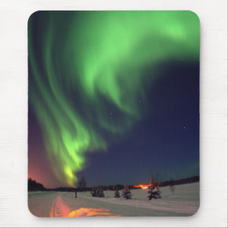 Alaskan Northern Lights Night Photo Mouse Mat