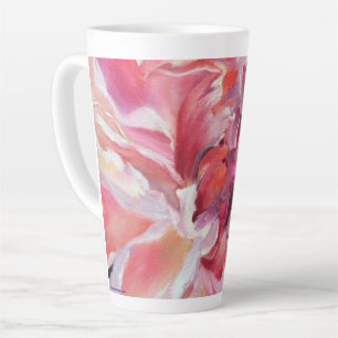 Alaskan Peonies Floral Latte Mug