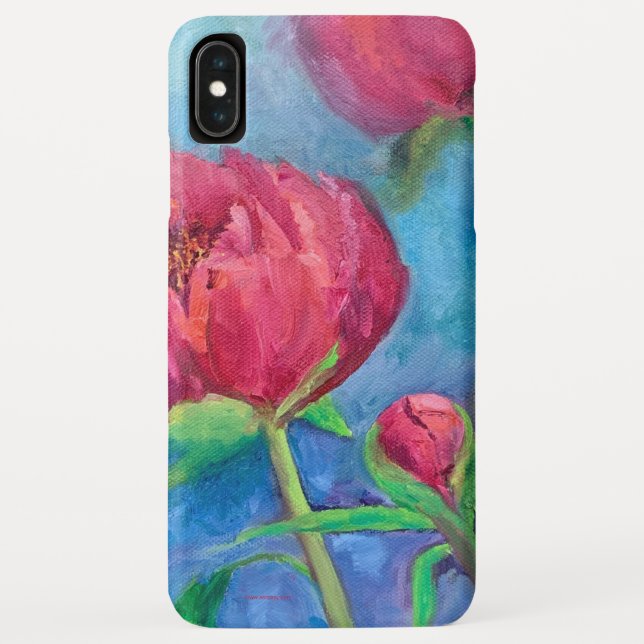 Alaskan Peonies iphone case (Back)