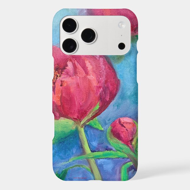 Alaskan Peonies iphone case (Back)