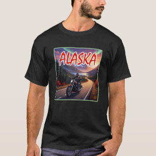Alaskan Road Trip Biker T-Shirt