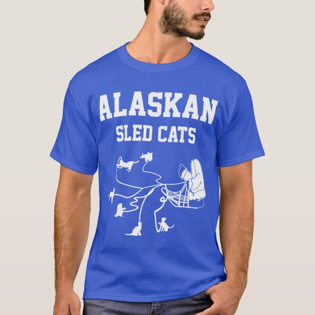 Alaskan Sled Cats Design T-Shirt (Front)