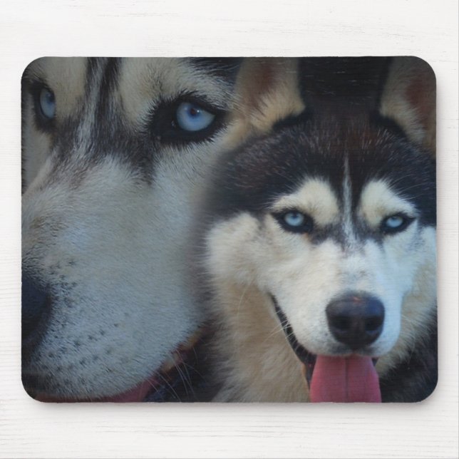 Alaskan Sled Dog - Husky Mouse Mat (Front)