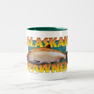 Alaskan Spawned Two-Tone Coffee Mug