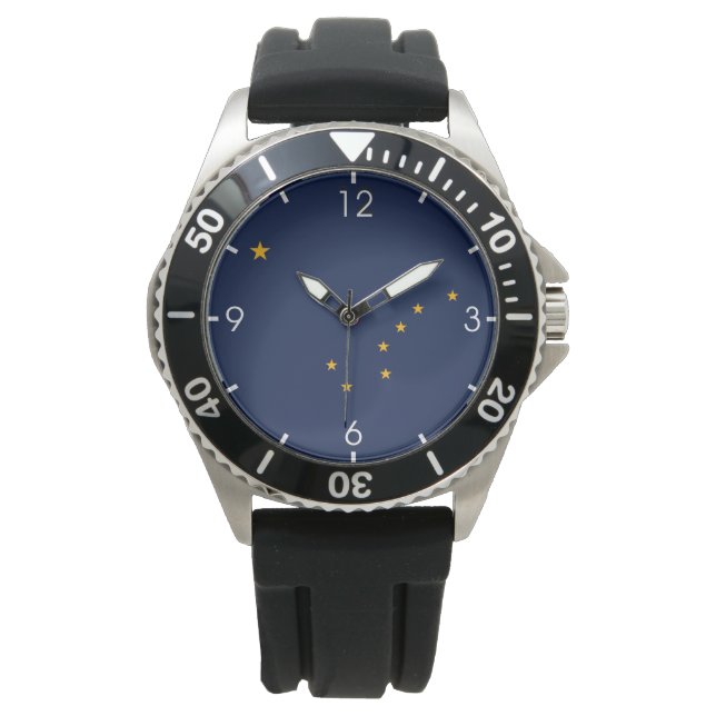 Alaskan State Flag (Alaska) Watch (Front)