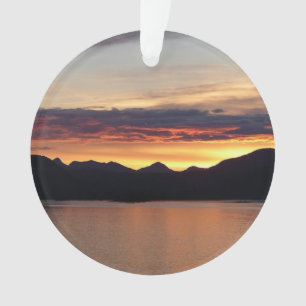 Alaskan Sunset I Beautiful Alaska Photography Ornament