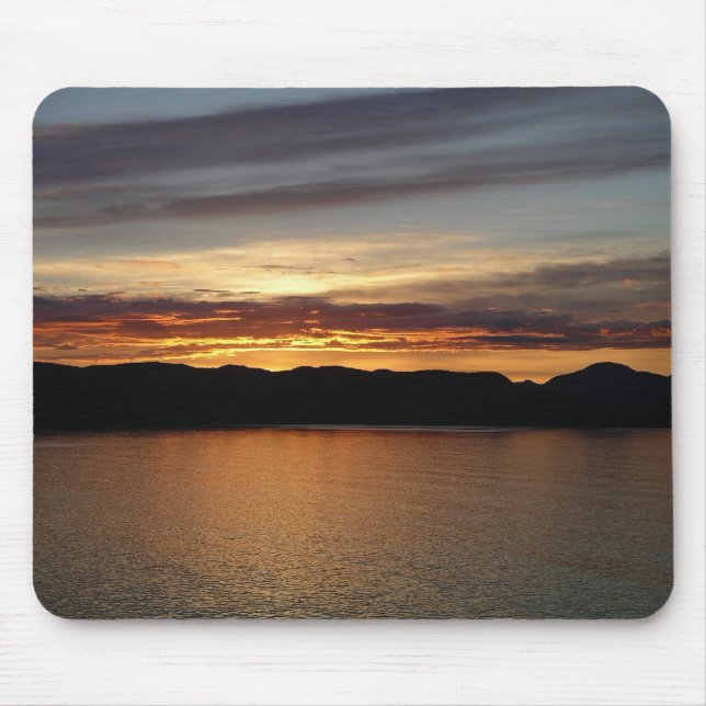 Alaskan Sunset II Beautiful Alaska Photography Mouse Mat (Front)