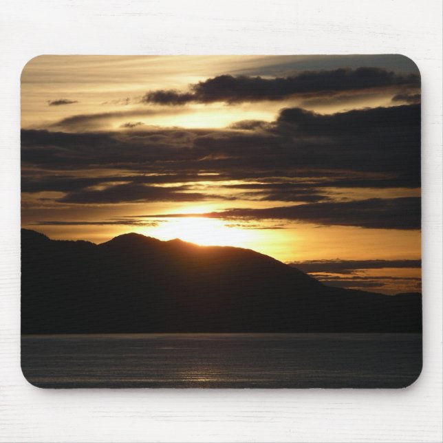 Alaskan Sunset III Beautiful Alaska Photography Mouse Mat (Front)