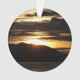 Alaskan Sunset III Beautiful Alaska Photography Ornament