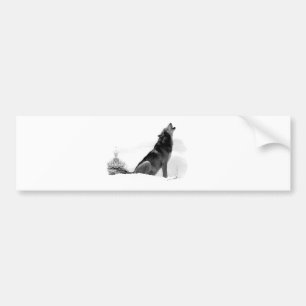 Alaskan Timber Wolf Bumper Sticker