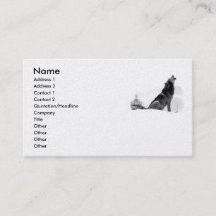 Alaskan Timber Wolf Business Card