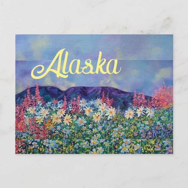 Alaskan Tisha' s Garden Postcard (Front)