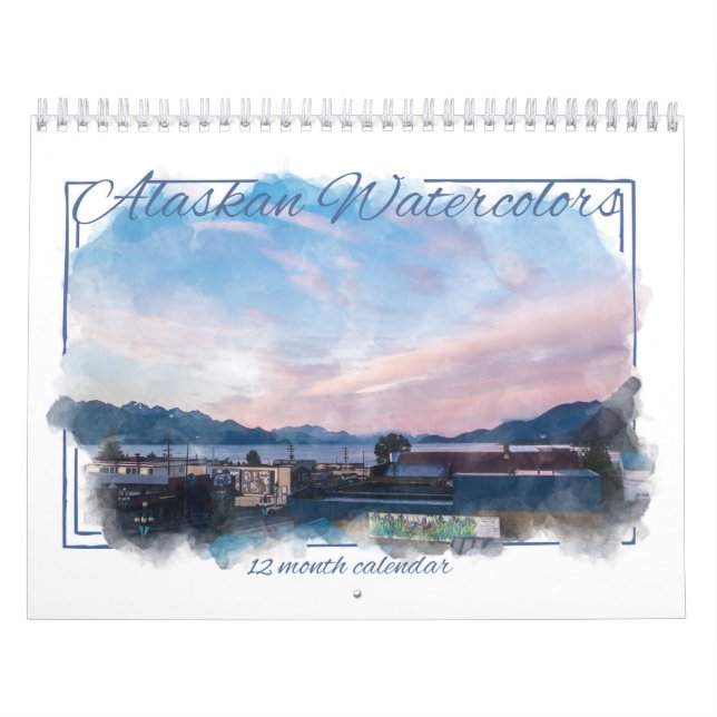 Alaskan Watercolors Calendar (Cover)